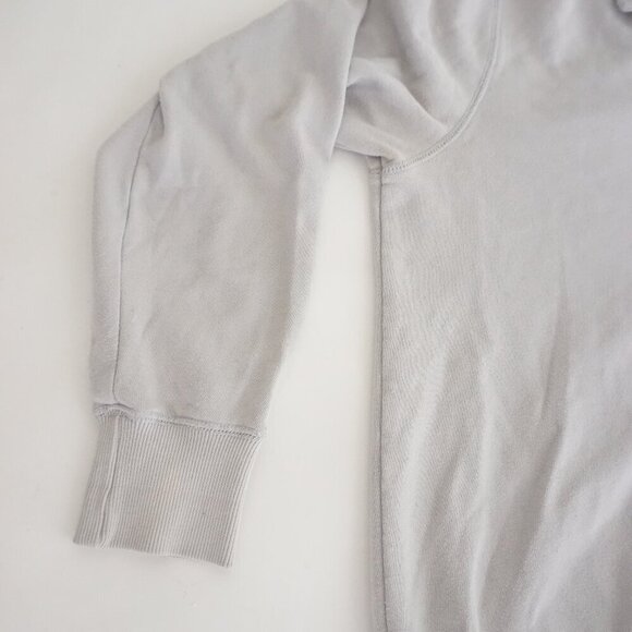 Roots Canada Gray Quarter Zip Cotton Pullover Sweater Small - Picture 7 of 9